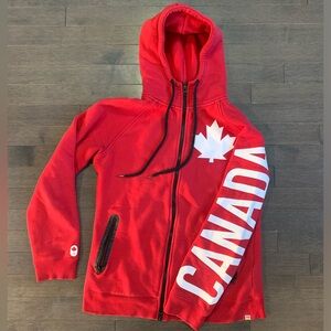 2016 Canada Olympics Red Zip Up Women’s S